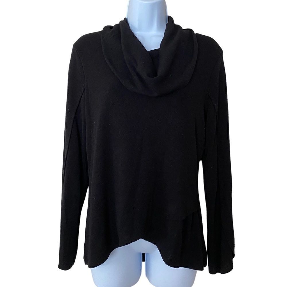 Soft Surroundings Black Cowl-neck Tunic